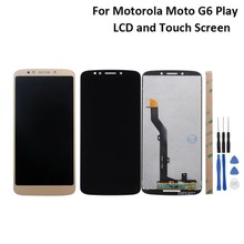 ЖК-дисплей для Motorola Moto G6 Play, ЖК-дисплей с дигитайзером сенсорного экрана для Motorola Moto G6 Play, ЖК-дисплей с дигитайзером на сенсорном дисплее, с экраном с диагональю 5,7 дюйма, с инструментами, для XT1922-1, С. 2024 - купить недорого