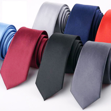 Corbata de Color liso para hombre, corbatas de fiesta para boda, tejido Jacquard, 6CM 2024 - compra barato