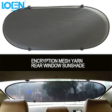 LOEN Auto Sun Visor Car Sun Shade Car Window Suction Cup Car Curtain Auto Sun Shade UV Covers Sunshade Net yarn Breathable Black 2024 - buy cheap