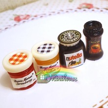 10SETS/LOT Hot Sale Coffee /Jam Mini Food Toys 1:12 Miniature Accessories For Dollhouse 2024 - buy cheap