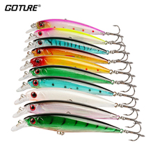 Goture 10 Pieces/lot Fishing Lure 11CM /13.5G (4.33in/0.48oz) Wobblers / Minnow Diving Depth 0.6-1.8m Trout/Bass/Pike Fish Bait 2024 - buy cheap