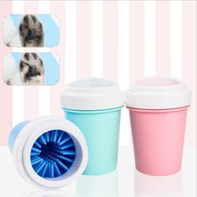 Dog Cat Paw Cleaner Cup Potable Pet Foot Cleaning Cup Soft Combs Pet Foot Washer Cup Paw Clean Brush Quickly Wash Dirty Paws 2024 - buy cheap