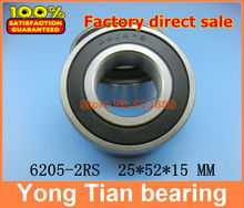 1pcs double Rubber sealing cover deep groove ball bearing 6205-2RS 25*52*15 mm 2024 - buy cheap