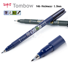 Tombow-caneta de caligrafia macia, recarga preta, multi função, material de escritório, tamanho de papelaria 2024 - compre barato