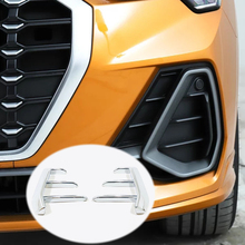 ABS Chrome For Audi Q3 2019 2020 Car Front fog lampshade Cover Trim Car Styling Accessories 2pcs 2024 - buy cheap