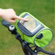 Waterproof Front Tube Handlebar Cylinder travel Bags Panniers Touch Screen Phone Bag for bicycle 2024 - buy cheap