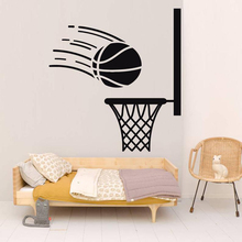 Calcomanía de pared de baloncesto para niños, decoración Interior de equipo de baloncesto para dormitorio, vinilo Adhesivo de pared de amor, arte de pared para habitación de adolescentes S329 2024 - compra barato