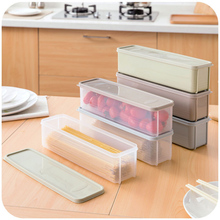 Caja de almacenamiento de alimentos para refrigerador con tapa, cajón de plástico, Crisper, cocina, fideos, frutas, contenedor P7Ding 2024 - compra barato