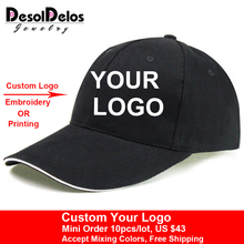 2019 New Snapback Caps Blank Baseball Hats Customized Net Caps Hip Hop LOGO Printing Adult Hats Casual Peaked Hat 10pcs/lot 2024 - buy cheap