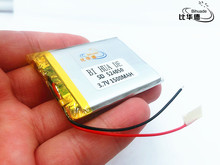 Литий-полимерные перезаряжаемые аккумуляторные батареи Li-Po 3,7 в 1500 мАч 524050 для Mp3 MP4 MP5 GPS 2024 - купить недорого