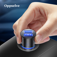 Oppselve USB Car Charger For iPhone Samsung Tablet 3.1A Mini Fast Charger Car-Charger Dual USB Car Phone Charger Adapter in Car 2024 - buy cheap