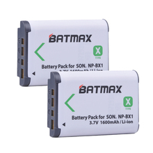 2Pcs NP-BX1 NP BX1 Battery pack (1600mAh) for SONY DSC RX1 RX100 RX100iii M3 M2 RX1R WX300 HX300 HX400 HX50 HX60 GWP88 PJ240E 2024 - buy cheap