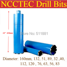 51mm*450mm crown diamond drilling bits FREE shipping | 2'' concrete wall wet core bits | Professional engineering core drill 2024 - buy cheap