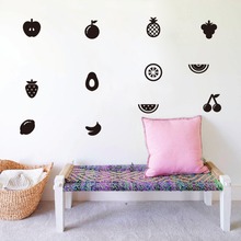 Pegatinas de pared extraíbles con forma de frutas para habitación de bebé, pegatinas de pared para habitación de bebé, Mural de arte, 13 unidades 2024 - compra barato