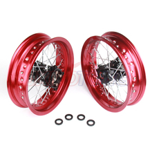 Pit bike Rims 12mm hole 3.00x12"inch & 2.50-12inch front and rear wheel CNC hub dirt bike CRF Kayo BSE Apollo part 2024 - buy cheap