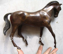 Exquisite antique Collectibles Elegant bronze horse statue free shipping 2024 - buy cheap