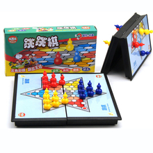 Portable Folding Chess Board Checkers Game Hexagonal Checkers 6 color Chinese Checkers Puzzle Educational Toys 2024 - buy cheap