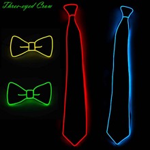 50pcs/Lot 10 colors Trendy Light UP LED Bow Tie Glowing Neon light Bow Tie Wedding gift for men For Evening Party decoration 2024 - buy cheap