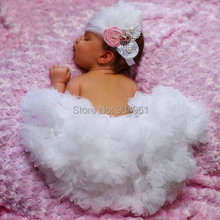 Baby birthday Soft Petti  Tutu Skirt White Color Baby Christen Clothing Toddler Gilds Wear Skirts  2024 - buy cheap