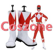 Kyoryusentai Zyuranger The Red Ranger Mighty Morphin Cosplay Shoes Boots Halloween Cosplay Costume Accessories 2024 - buy cheap