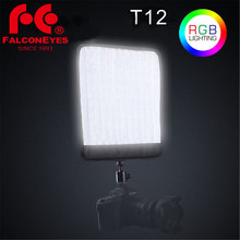 Falcon-lâmpada led t12 para fotografia, portátil, luz para estúdio, vídeo, ajustável, 50w, rgb 2700k-9999k, com adaptador e bolsa de transporte 2024 - compre barato
