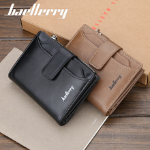 New Fashion Men Wallet Short Design Removable Card Holder Male Driving License Slot Leather Purse Solid Zipper Coin Pocket 2024 - buy cheap