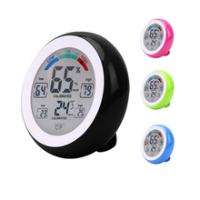 Digital Thermometer Hygrometer Temperature Humidity Candy Color Meter Max Min Value Trend Display Home Test Round Touch Screen 2024 - buy cheap