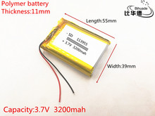 Celdas de batería recargables de iones de litio, 3,7 V, 3200mAh, 113955, para Mp3, MP4, MP5, GPS 2024 - compra barato