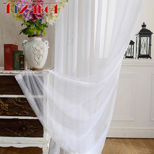 Wedding Ceiling Drapes Solid White Sheer Curtains For Living Room Polyester Voile Curtain Tulle For Balcony Bedroom WP184&2 2024 - buy cheap