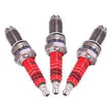 3pcs Spark Plug D8TC 3 Electrode for CG 125 150 CF250 Motorcycle Scooter ATV Quads long life Gives spark three paths to follow 2024 - buy cheap