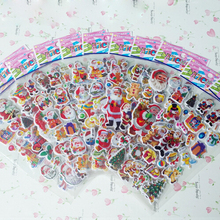 Pegatinas de dibujos animados de Papá Noel para niños y niñas, calcomanías decorativas de espuma, juguete clásico, 5 unids/lote 2024 - compra barato