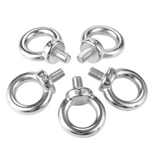 5pcs M6 M8 M10 Marine Grade 316 Stainless Steel Eyebolt Lifting Eye Bolts Ring Screw Loop Hole Bolt For Boats Cable Rope Lifting 2024 - buy cheap