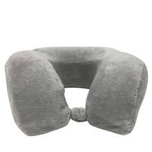 U Shaped Slow Rebound 100% Memory Foam Travel Neck Pillow for Office Flight Traveling Cotton Soft Pillows Neck Support Head Rest 2024 - buy cheap