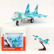 Diecast Toy Plane Model/Sukhoi Su-34 Fighter Fullback Airplane/Pull Back/Sound & Light/Educational Collection/Gift For Children 2024 - buy cheap