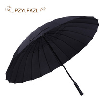 JPZYLFKZL-paraguas para hombre y mujer, sombrilla de gran calidad de 24K a prueba de viento y resistente, marco de fibra de vidrio, mango largo, Parapluie 2024 - compra barato
