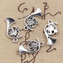 20pcs Charms French Horn 23x18mm Antique Silver Color Plated Pendants Making DIY Handmade Tibetan Silver Color Jewelry 2024 - buy cheap