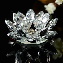 Crystal Glass Lotus Candleholder Home Decor Flower Shape Candle Tea Light Holder Candlestick Wedding Party Decor #30 2024 - buy cheap