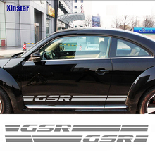 2Pcs GSR Car Side Body Decoration Sticker For VK Volkswagen VW Beetle 2024 - buy cheap