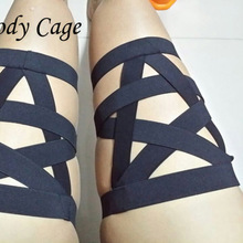 Body Cage-liguero Sexy Harajuku Punk para piernas, arnés de pentagrama, arnés, Bondage, correas para muslo, Cosplay, 1 unidad 2024 - compra barato