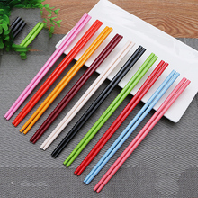 10 Pairs Korean Japanese Sushi Hashi Chopsticks Reusable Black Chop Sticks for Food Chinese Tableware Set Eating Tools 2024 - buy cheap