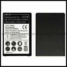 For LG G3 Battery batarya bateria BL53YH BL-53YH REPLACEMENT BATTERY for LG G3 D855 F400S/K/L D830 D850 VS985 D850 battery 2024 - buy cheap