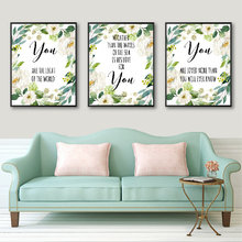 Bible Verses Christian Wall Art Canvas Prints Watercolor Flowers Inspirational Quotes Painting And Poster Pictures Home Decor 2024 - buy cheap