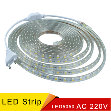 Iluminacion levou licht smd 5050 ip68 aluminiumprofil weihnachtsbeleuchtung wasserdichte streifen Netzstecker frei de néon flexível 2024 - compre barato