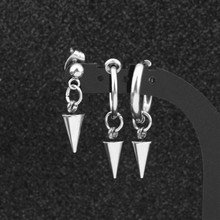 KPOP-pendientes de acero inoxidable con forma de V para hombre y mujer, aretes con cierre de tuerca, Simple, estilo coreano, Bangtan Boys Album, accesorios de joyería 2024 - compra barato