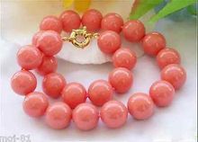 Genuine 10mm South Sea Coral Color Shell Pearl Round Beads Necklace 18'' AAA style Fine Noble real Natural free shipping 2024 - buy cheap