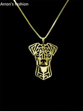 Pingente de colar feminino pinscher, colar com pingente dourado e prateado, jóias para cães da moda 2024 - compre barato