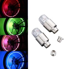 Bostar 2Pcs Super Power Lights Tire Lamp Muiticolor Auto Motorcycle Bike Accessories Neon Strobe LED Tire Valve Caps #281366 2024 - buy cheap