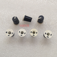 100pcs Half axle potentiometer black Rubber knob / audio volume adjustment knob cap switch / potentiometer knob cap 2024 - buy cheap