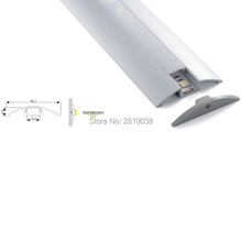 Conjuntos de luzes led, tipo compartimento, extrusão, canais de alumínio, perfil plano, para lâmpada de parede, embutir ou teto, 300x2m 2024 - compre barato