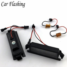 Car flashing 2pcs White Canbus 18SMD Led Number License Plate Light Lamp for Hyundai I30 (GD)2013 2014 2015 Auto Car-styling 2024 - buy cheap